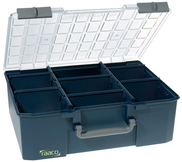 136341 BOX, CARRYLITE 150-9, 8 DIVIDERS, RAACO