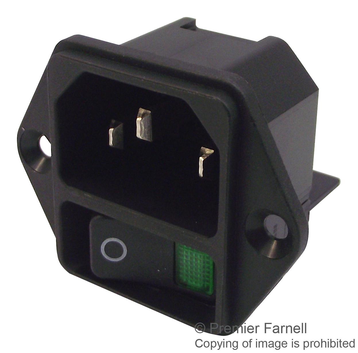 DC11.0031.001 INLET, IEC, C14, DC11, 10A SCHURTER