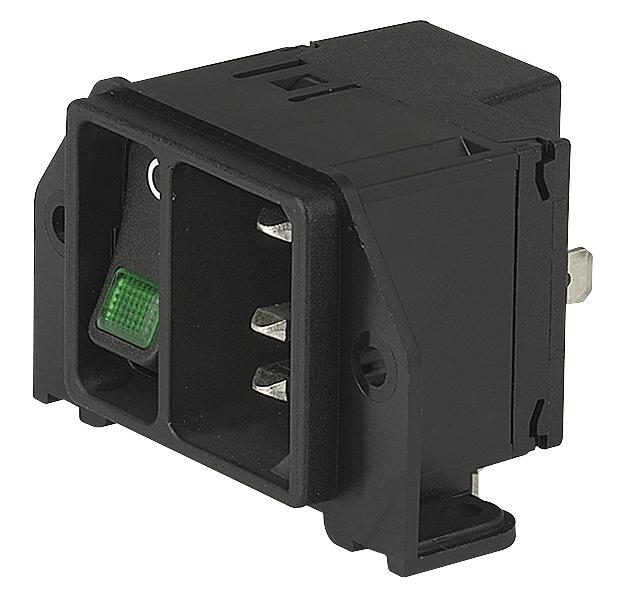 DC21.0023.1111 INLET, IEC, C14, DC21, 10A SCHURTER