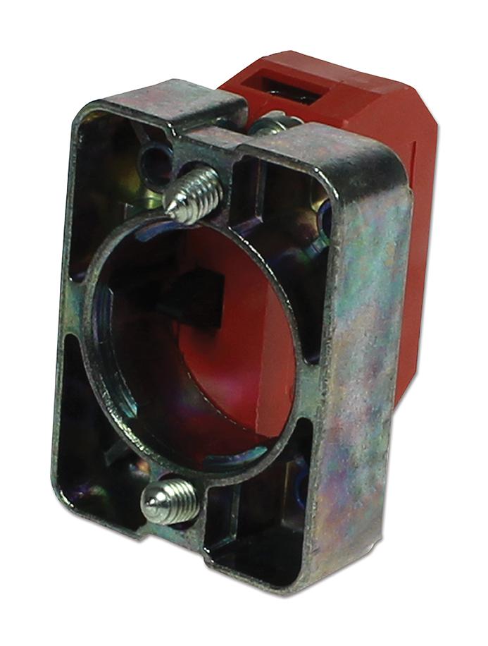 CC01B CONTACT BLOCK, W/MOUNTING PLATE,  RED CAMDENBOSS