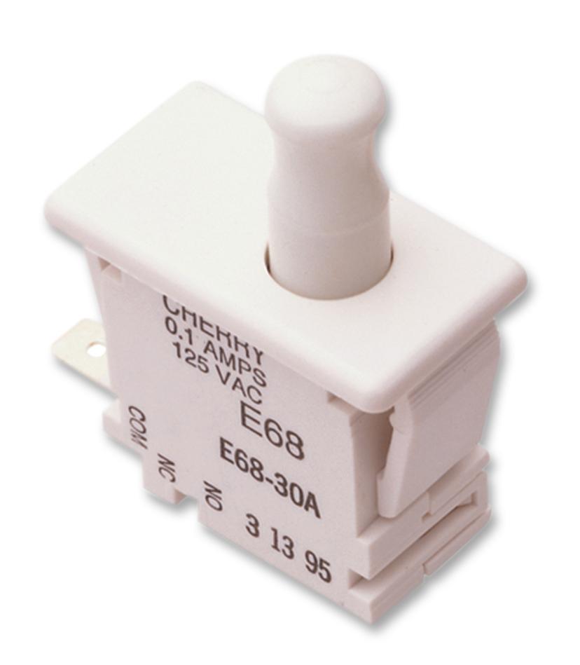 0E69-30A0 SWITCH, PUSHBUTTON, SPDT, 10A, 250V ZF ELECTRONICS