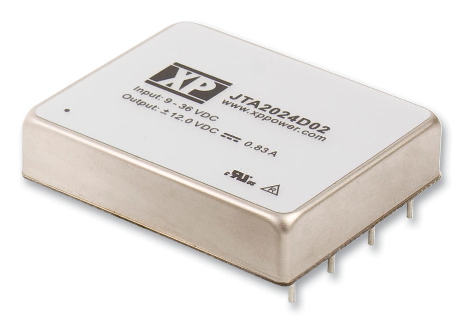 JTA2024D02 DC/DC CONVERTER, 20W, DUAL OUTPUT XP POWER