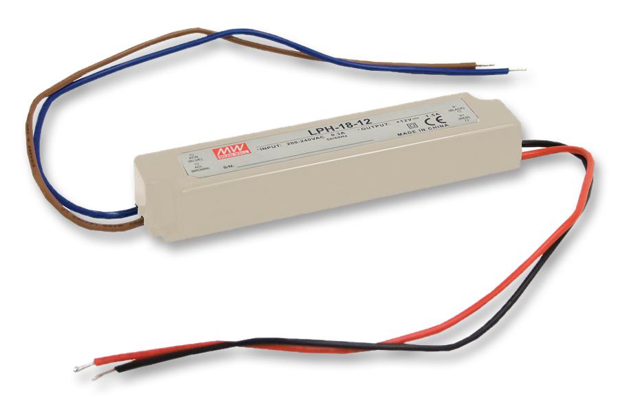 LPHC-18-700 LED DRIVER, AC-DC, CC, 0.7A, 25V MEAN WELL