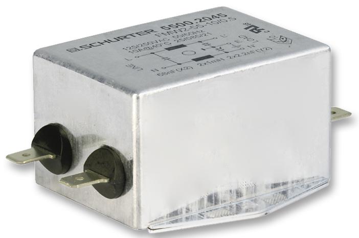 5500.2047 AC FILTER, 1-PHASE, 20A, 250V SCHURTER