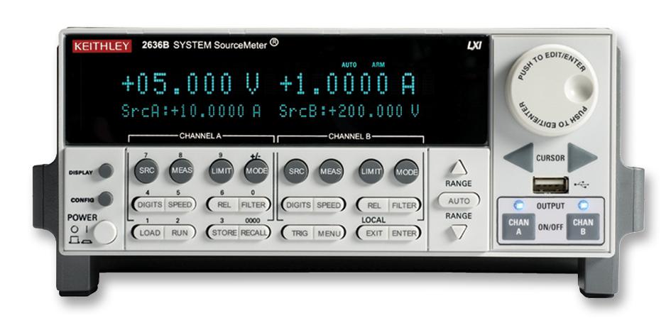 2636B SOURCEMETER, DUAL, 0.1FA, 10A KEITHLEY
