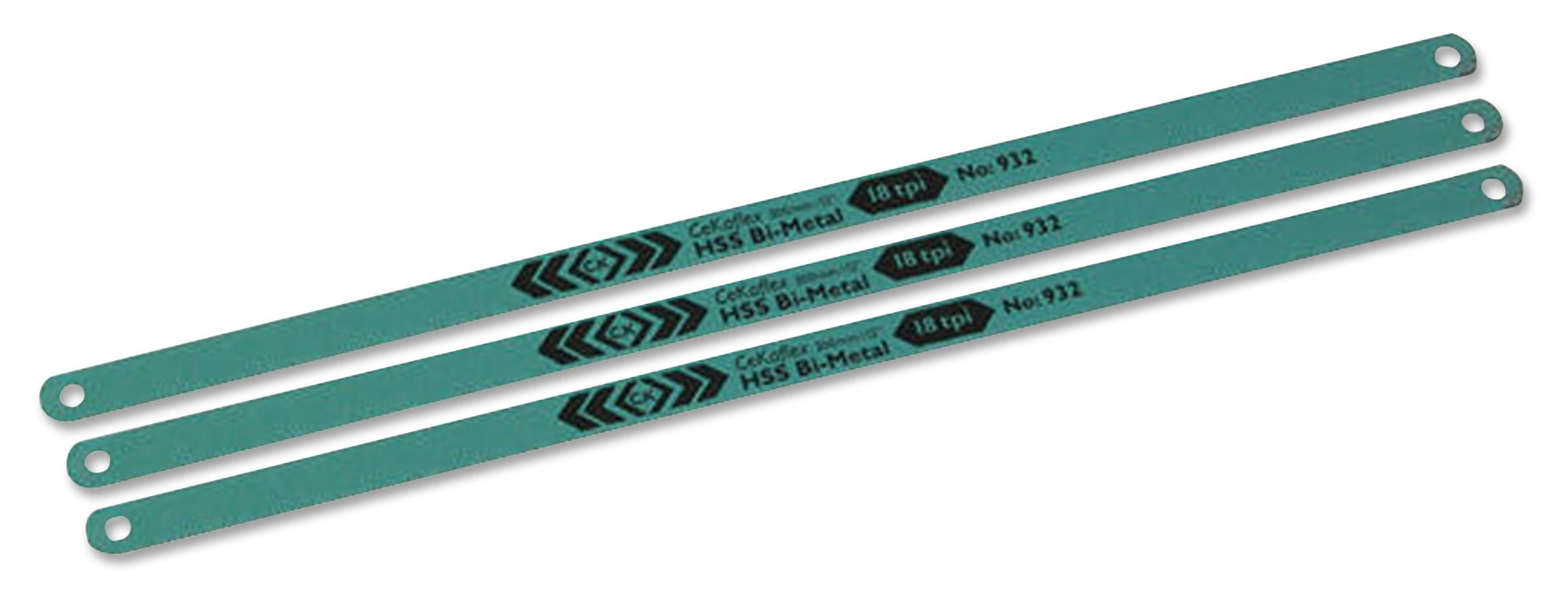 T0932R 1218 BLADES, HACKSAW, 12"X18 TPI, PK3 CK TOOLS