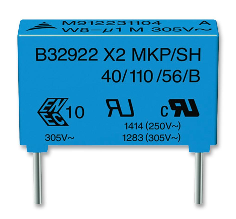 B32924C3105K189 CAP, 1µF, 10%, PP EPCOS