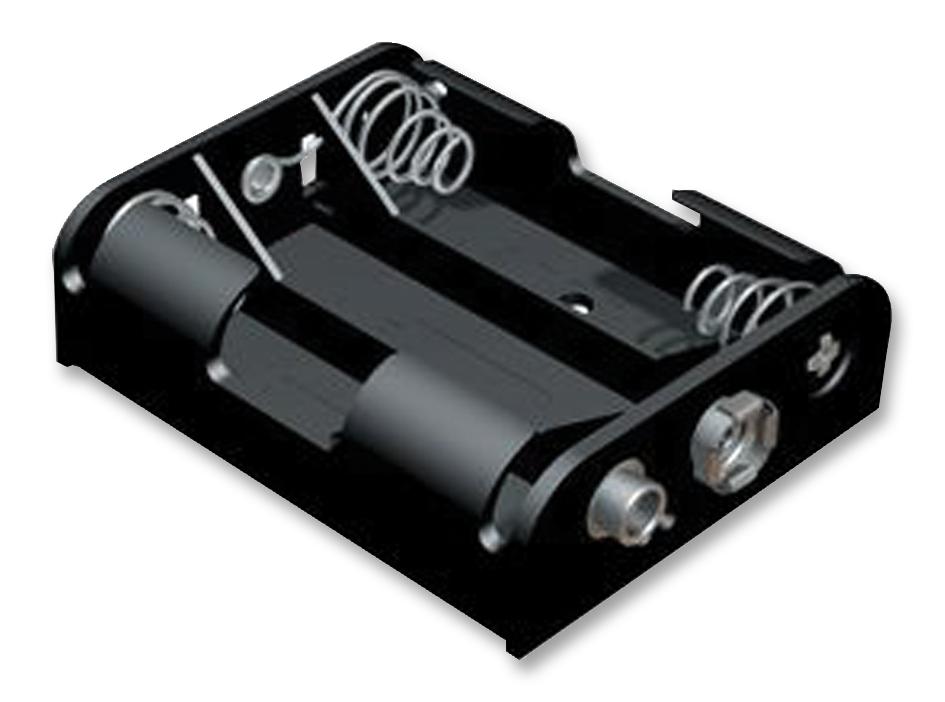 2465 BATTERY HOLDER, 3 X AA, THT KEYSTONE