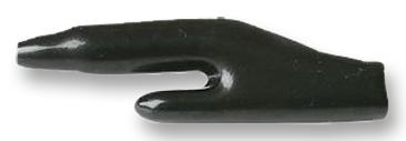310-0100 INSULATING BOOT, ALLIGATOR CLIP, BLK DELTRON COMPONENTS