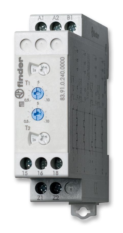 83.91.0.240.0000 TIMERS, SPDT, 0.05SEC TO 10DAYS, 250V FINDER