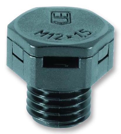 JDAE12PA7035 VENTILLATION PLUG, PA6, M12, GREY HYLEC