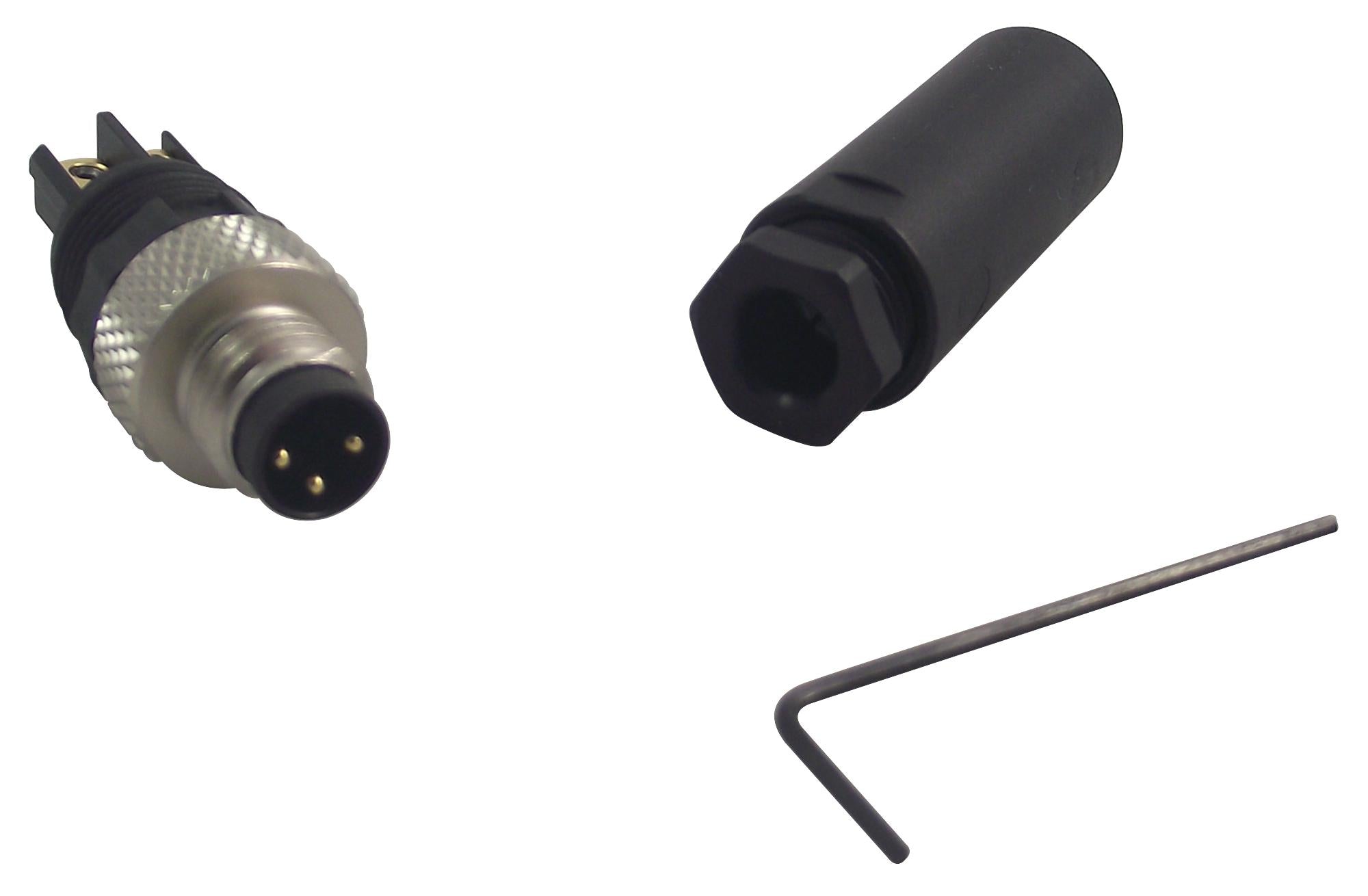 SACC-M 8MS-3CON-M-SW PLUG, M8, PLUSCON, 3 WAY PHOENIX CONTACT