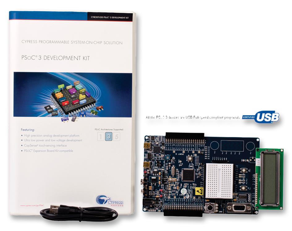 CY8CKIT-030A PSOC 3, EVALUATION BOARD CYPRESS - INFINEON TECHNOLOGIES