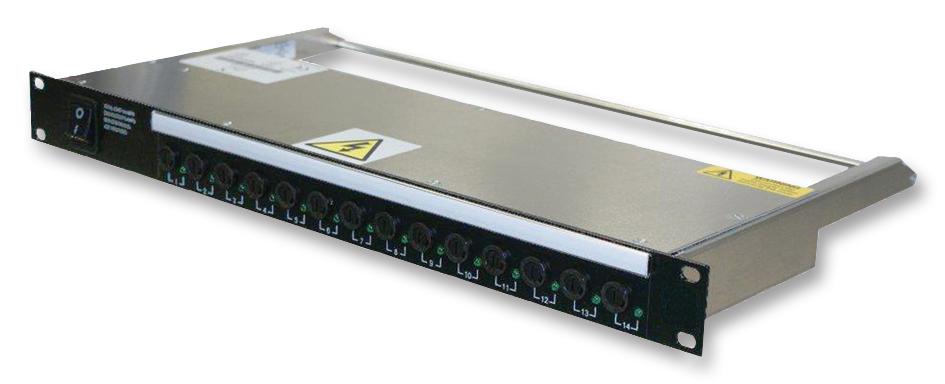 MDU14S MAINS DISTRIBUTION UNIT, 14 WAY, 1U, SEQ BES