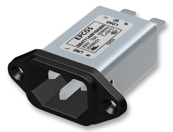 B84771C0015A000 FILTER, INLET, IEC, 15A, 250V AC/DC EPCOS