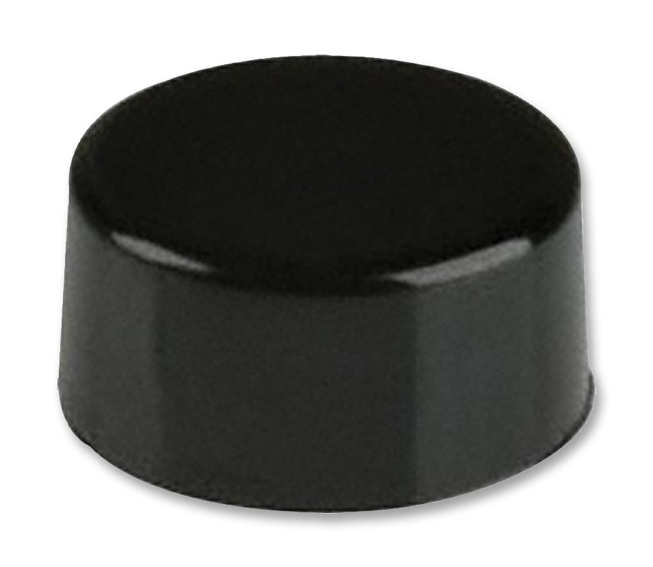 508102000 CAP, ROUND, BLACK, 5.08X3.94, FOR ET/EP C&K COMPONENTS