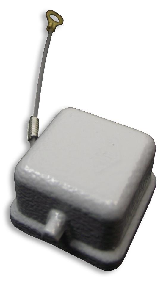 CKA03CA COVER, 2 PEGS, FOR MALE INSERT, METAL ILME