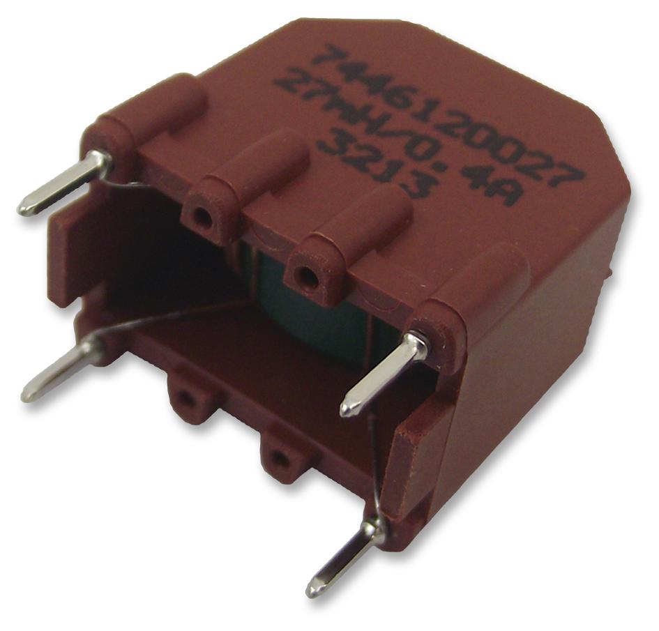 7446120027 CHOKE, COMMON MODE, 27MH, 0.4A WURTH ELEKTRONIK