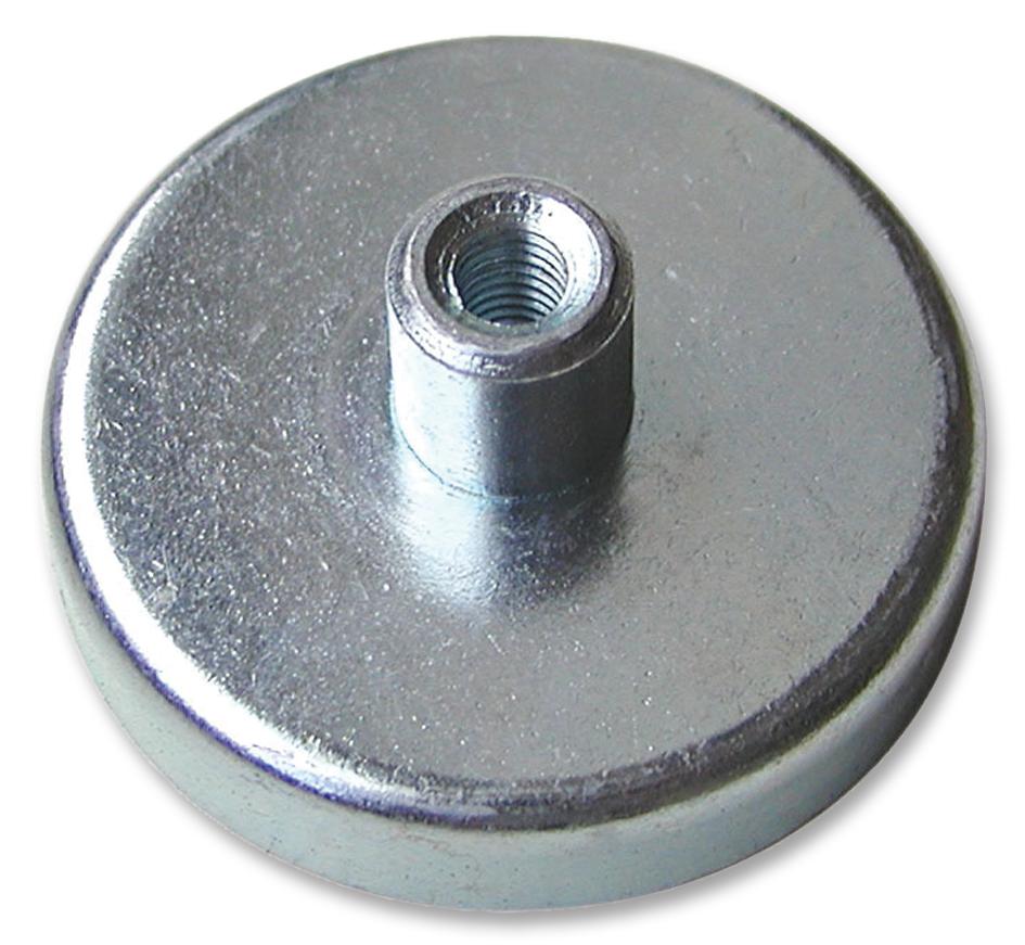 E872 MAGNET, FERRITE POT, 80X18MM, M10 THREAD ECLIPSE MAGNETICS