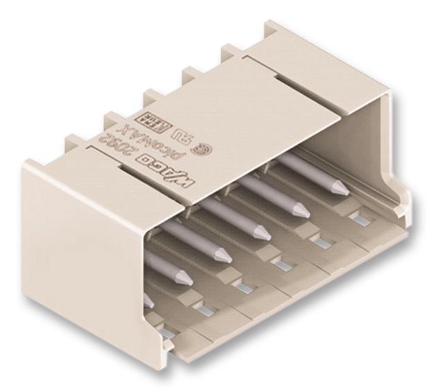 2092-1424 TERMINAL BLOCK, HEADER, 4POS, TH WAGO