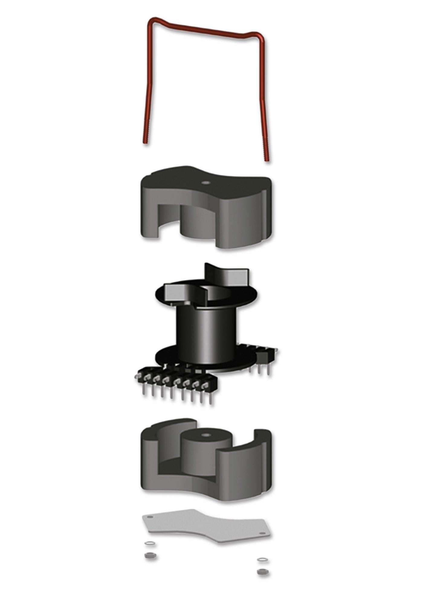 B65647B1014T001 COIL FORMER, PM 50, 1 SECTION, 14 PIN EPCOS