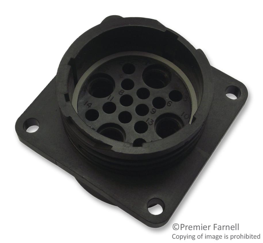 1977890-1 CIRCULAR, RECEPTACLE, 16 WAY, PANEL AMP - TE CONNECTIVITY