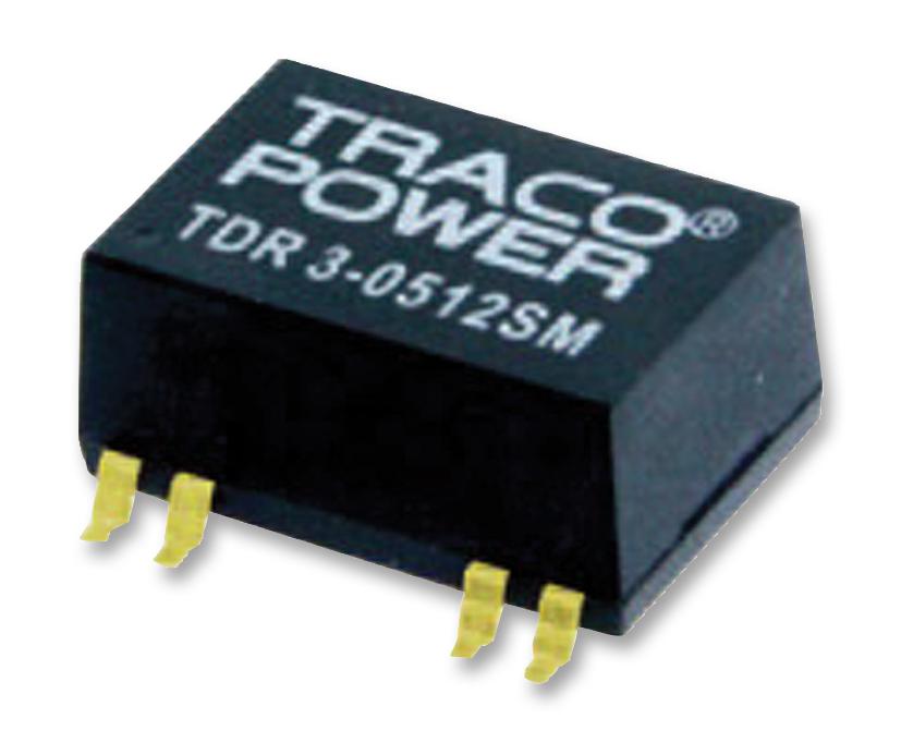 TDR 3-1212SM DC/DC CONVERTER, 3W, 12V, 0.25A TRACO POWER
