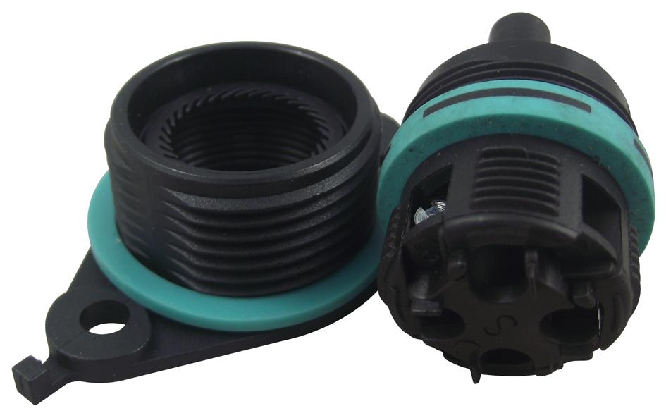 THB.387.D3A CIRCULAR CONNECTOR, RCPT, 3 WAY, PANEL HYLEC