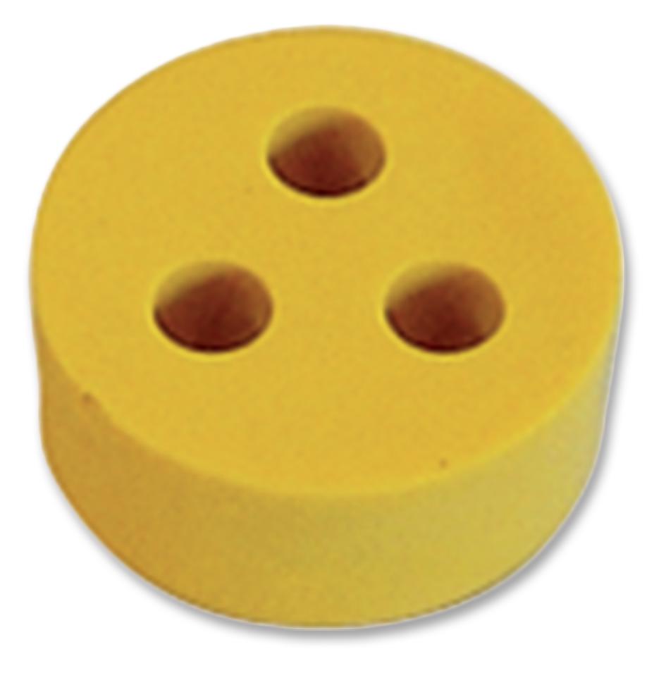 600012600 GROMMET, 3 HOLES, 3.5MM, TPE HYLEC