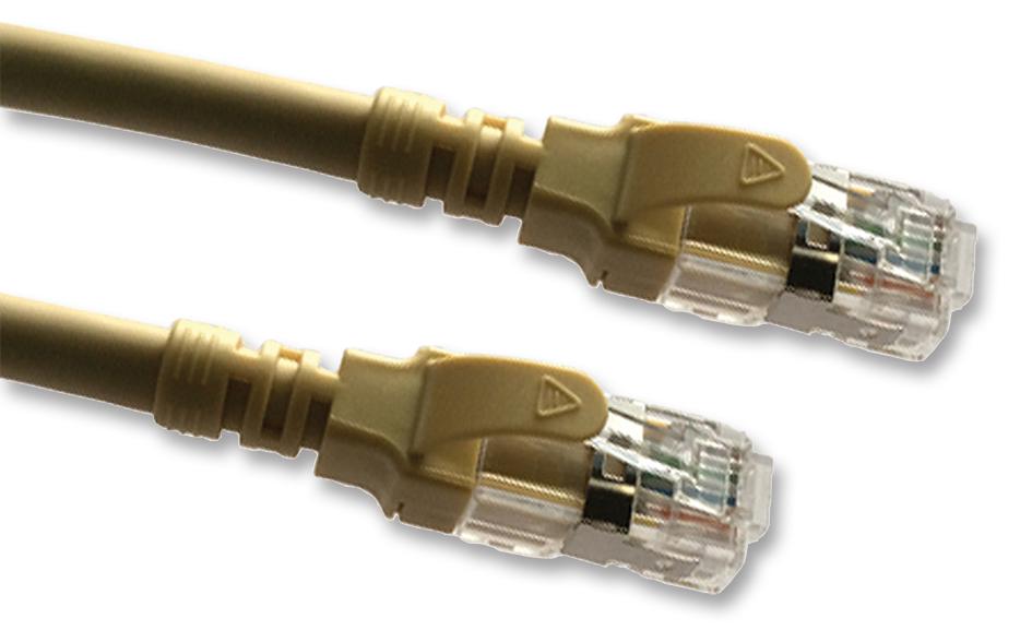 2996AS-2 PATCH LEAD, CAT6A, BEIGE, 2M VIDEK