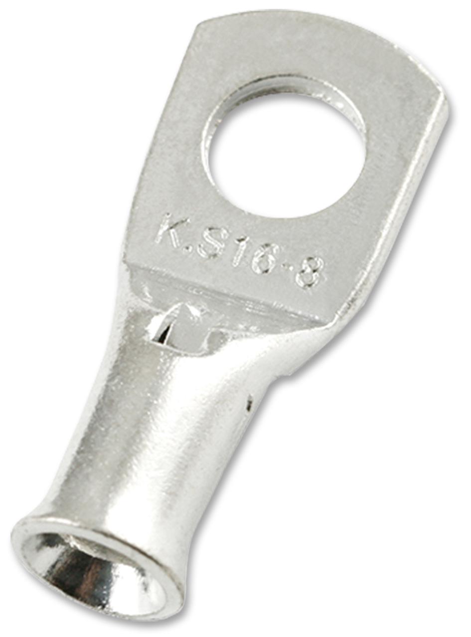 MC000751 COPPER TUBULAR LUG, 8.4MM, 6AWG, CRIMP MULTICOMP PRO