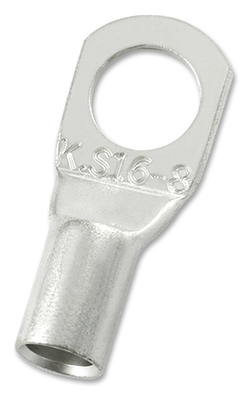 MC000764 COPPER TUBULAR LUG, 8.4MM, 6AWG, CRIMP MULTICOMP PRO