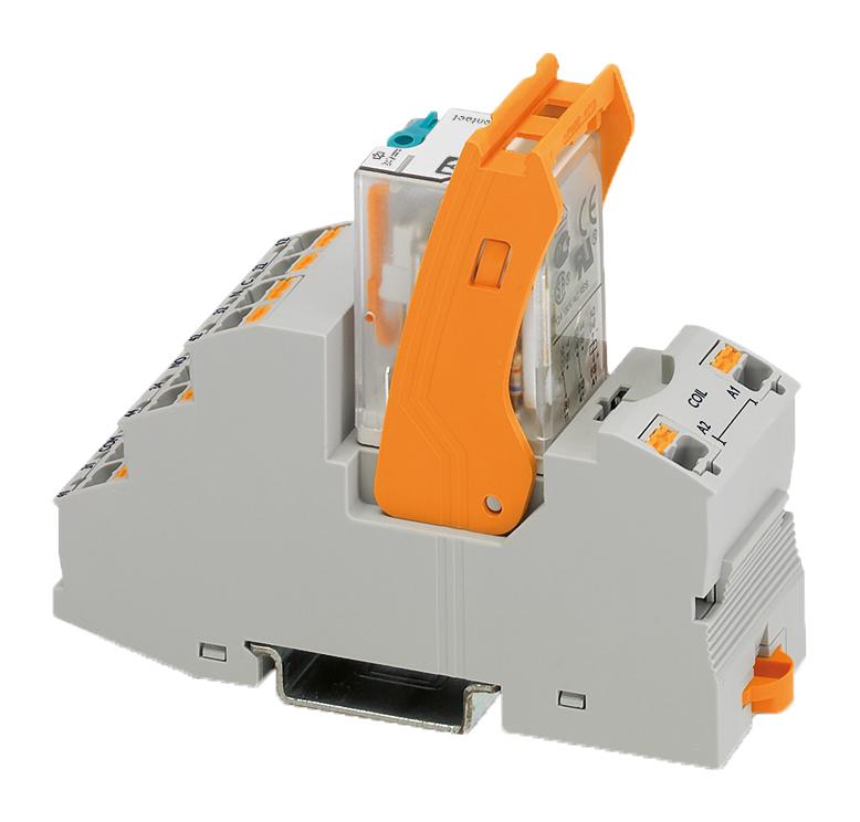 RIF-2-RPT-LDP-24DC/2X21 RELAY, DPDT, 250VAC, 10A PHOENIX CONTACT