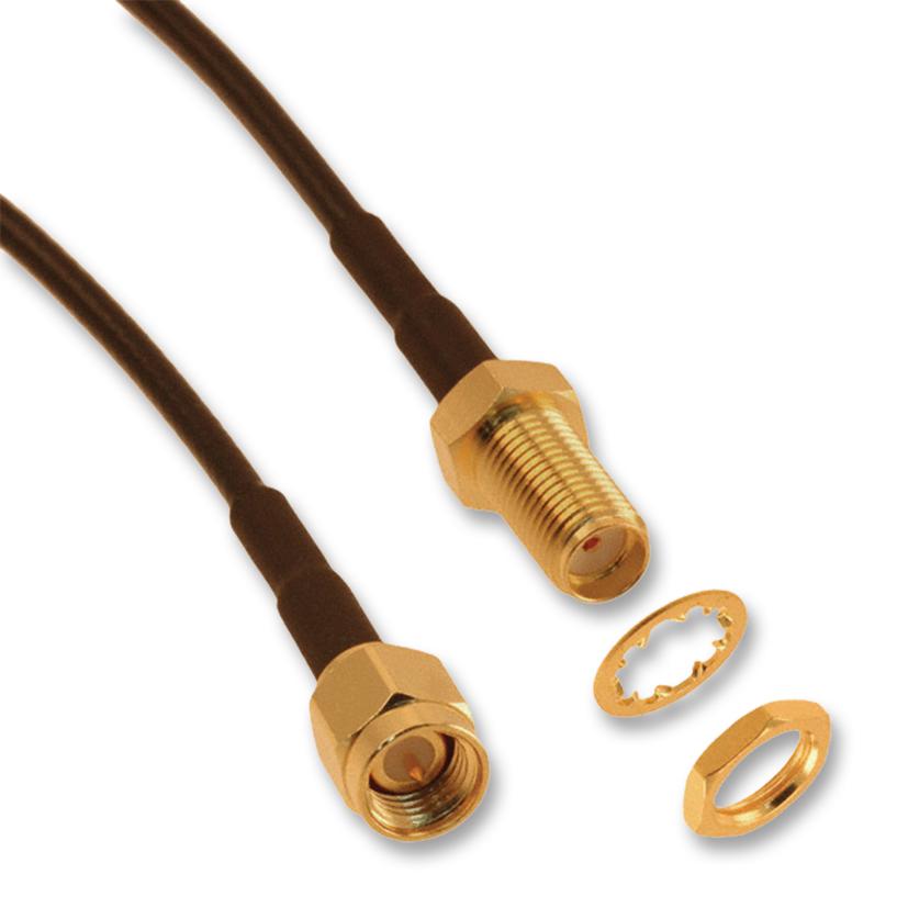 135110-02-M0.25 COAXIAL CABLE, RG174/U, PLUG-JACK, 0.25M AMPHENOL CONNEX