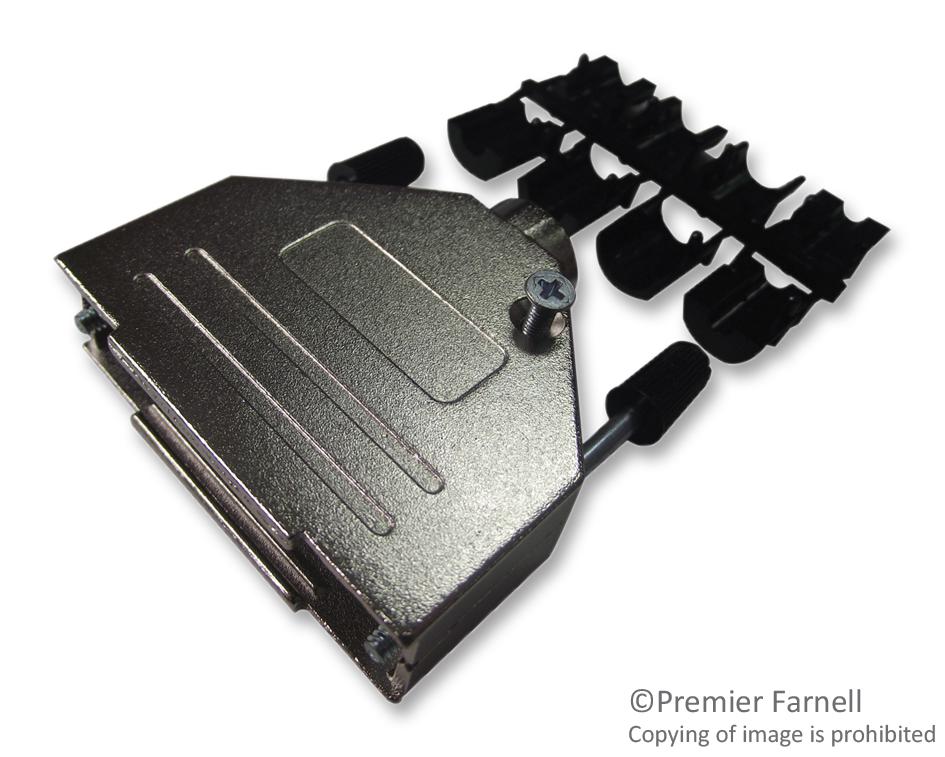 DTZK25-BULK/50 D SUB BACK SHELL, 180DEG, SIZE DB, ZINC OSSI