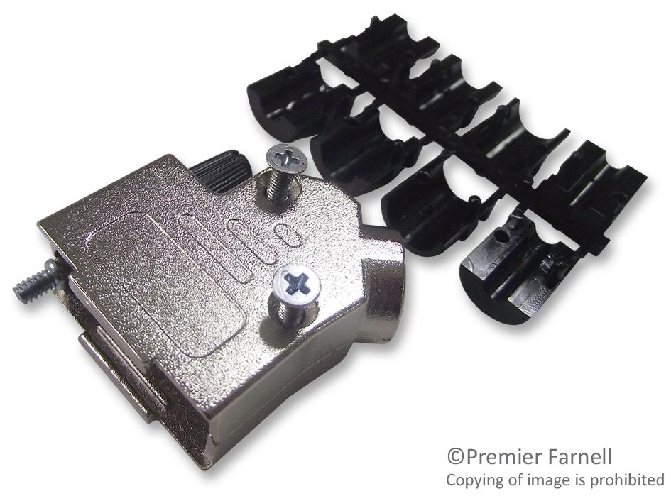 DVZK9-K D SUB BACKSHELL, SHIELDED, SIZE DE, ZINC OSSI