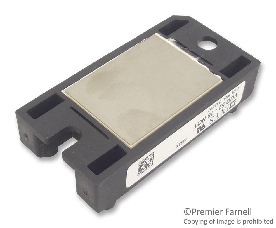 VUO52-16NO1 BRIDGE RECT, THREE, 60A, 1.6KV, TH IXYS SEMICONDUCTOR