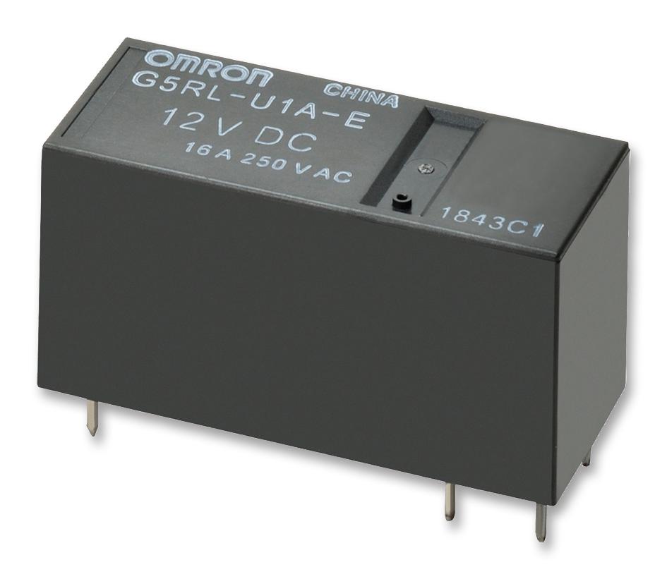 G5RLU1AE DC5 RELAY, SPST-NO, 250VAC, 24VDC, 16A OMRON