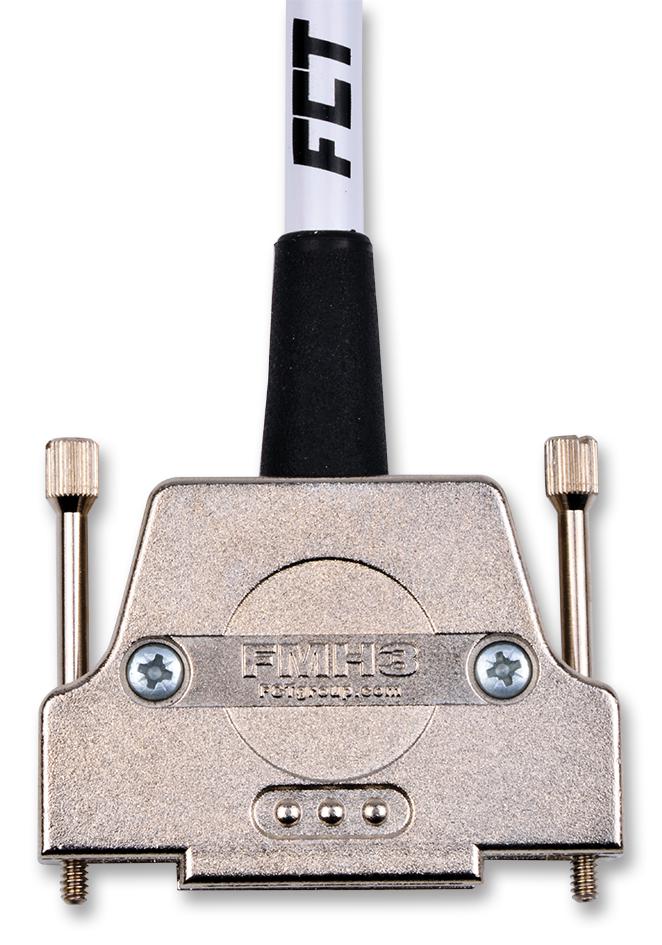 172704-0184 D-SUB BACKSHELL, DB, 180°, ZINC BODY MOLEX / FCT