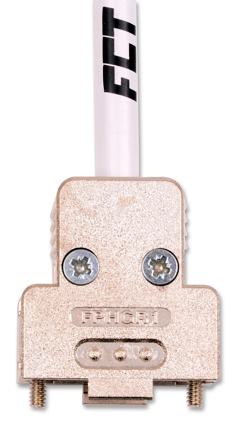 172704-0111 D-SUB BACKSHELL, DE, 180°, PLASTIC BODY MOLEX / FCT