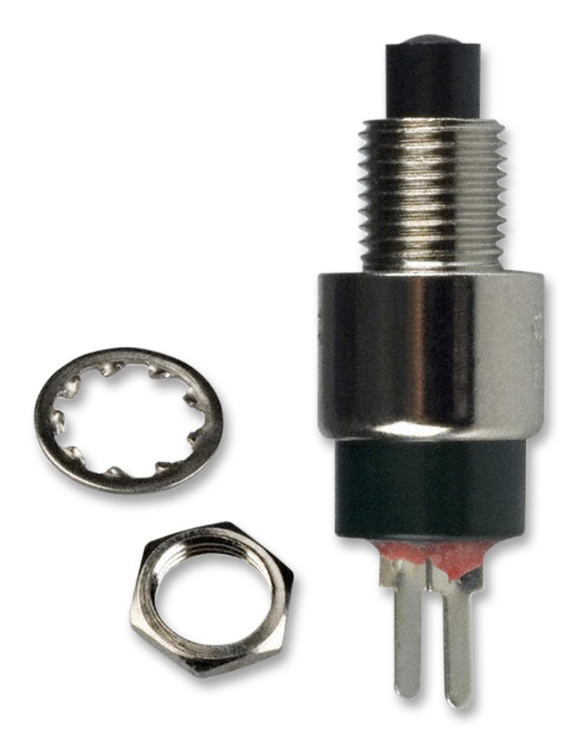 8531MCQE2 PB SWITCH, SPST, 1A, 120V, THD C&K COMPONENTS