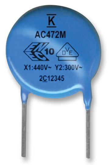 C901U152MZVDBA7317 CAP, 1500PF, 440VAC, 20%, Y5V KEMET