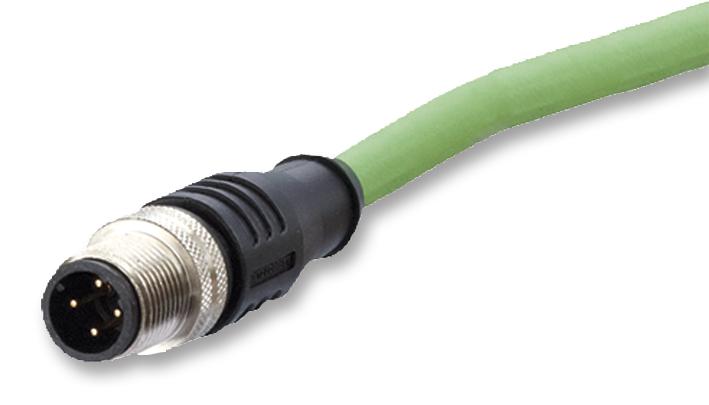 142M1D10050 SENSOR CABLE, M12 PLUG 4POS-FREE END, 5M METZ CONNECT