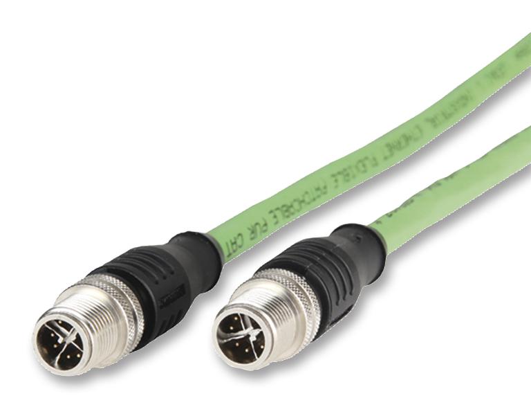 142M2X11020 SENSOR CABLE, M12 PLUG 8POS-PLUG, 2M METZ CONNECT