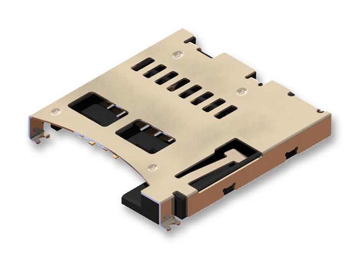 MEM2051-00-195-00-A CONNECTOR, MICRO SD, 8POS, SMT GCT (GLOBAL CONNECTOR TECHNOLOGY)