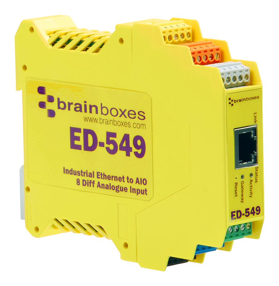 ED-549 SWITCH, ETHERNET TO ANALOGUE, 8 I/O BRAINBOXES