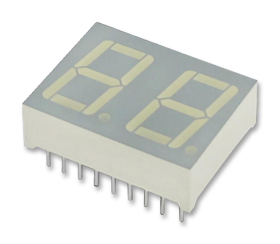 DC56-11GWA DISPLAY, SEVEN SEGMENT, 14.22MM, GREEN KINGBRIGHT