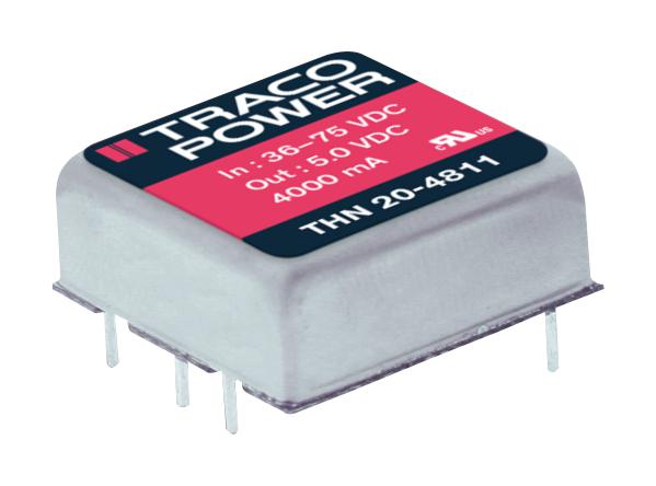 THN 20-2412 DC-DC CONVERTER, 12V, 1.67A TRACO POWER