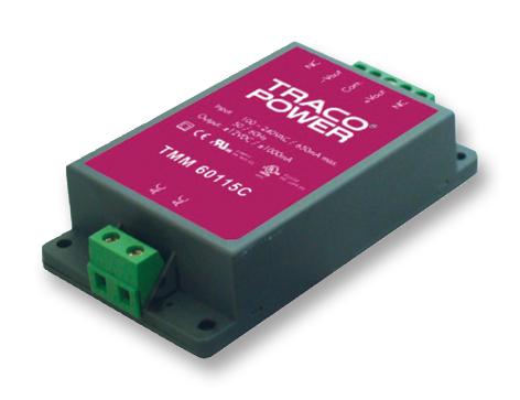 TMM 60112C POWER SUPPLY, AC-DC, MEDICAL, 12V, 5A TRACO POWER