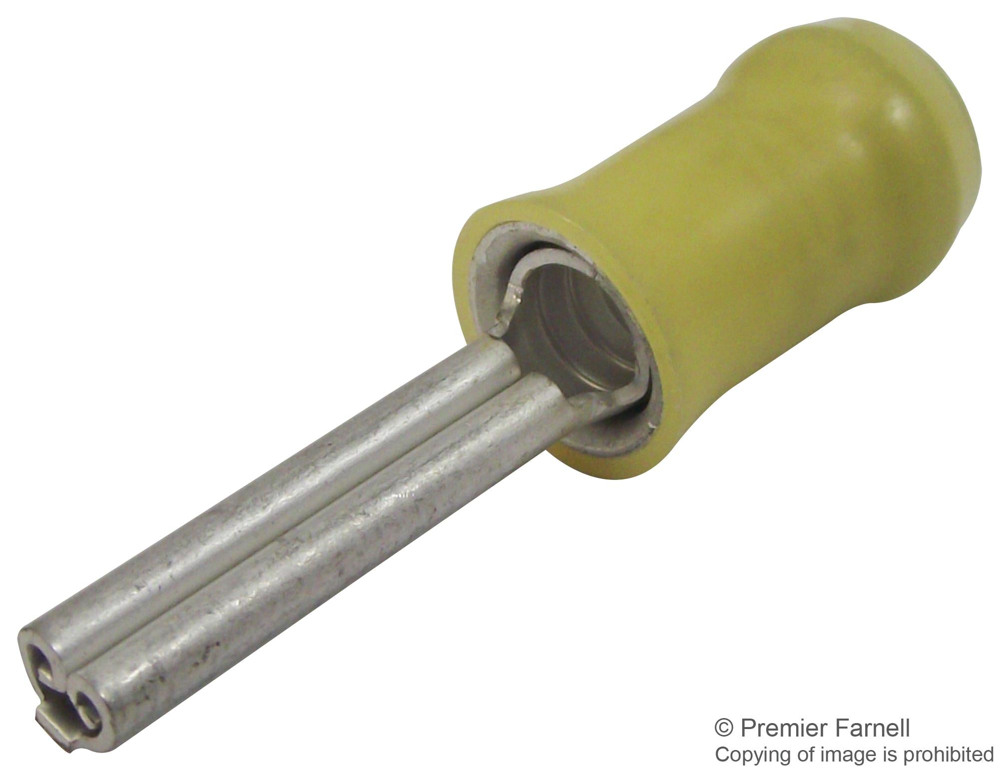 160404-2 TERMINAL, PIN, 12-10AWG, CRIMP, YEL AMP - TE CONNECTIVITY